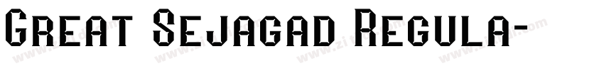 Great Sejagad Regula字体转换